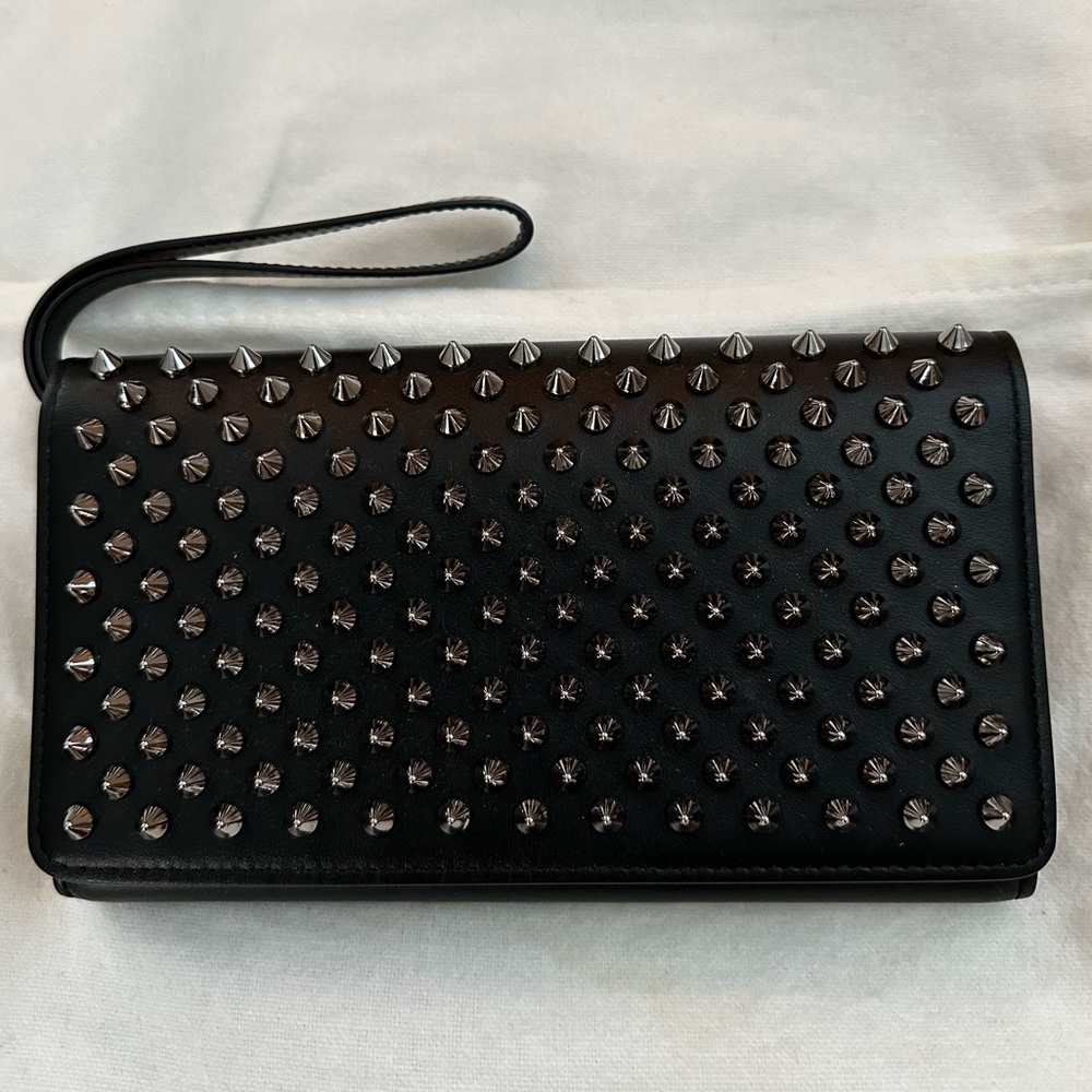Christian Louboutin Macaron wallet w/spikes
